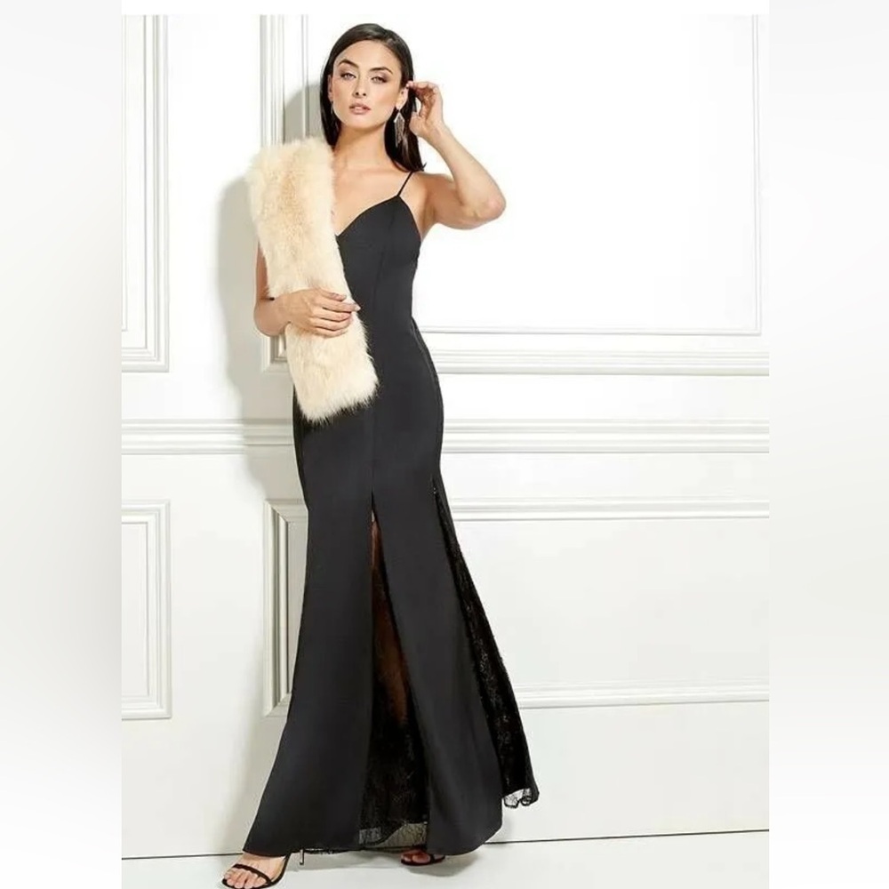 Marciano Guess Black Diana Maxi Dress NWT Sz Medium - Picture 5 of 15